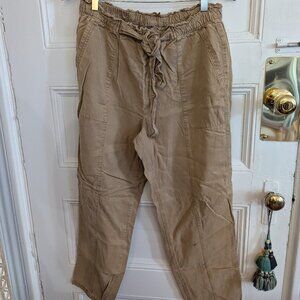 Aerie relaxed drapey pants, tan, M, NWOT